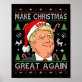 Funny Trump 2024 maakt kerst weer geweldig S Poster (Voorkant)