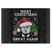 Funny Trump 2024 maakt kerst weer geweldig Snijplank (Voorkant)