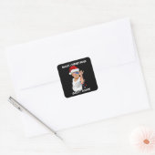 Funny Trump 2024 maakt kerst weer geweldig Vierkante Sticker (Envelop)