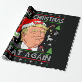 Funny Trump 2024 maakt kerst weer heel lomp. Cadeaupapier (Uitgerold)