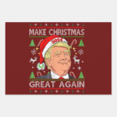 Funny Trump 2024 maakt kerst weer heel lomp. Inpakpapier Vel (Voorkant 2)