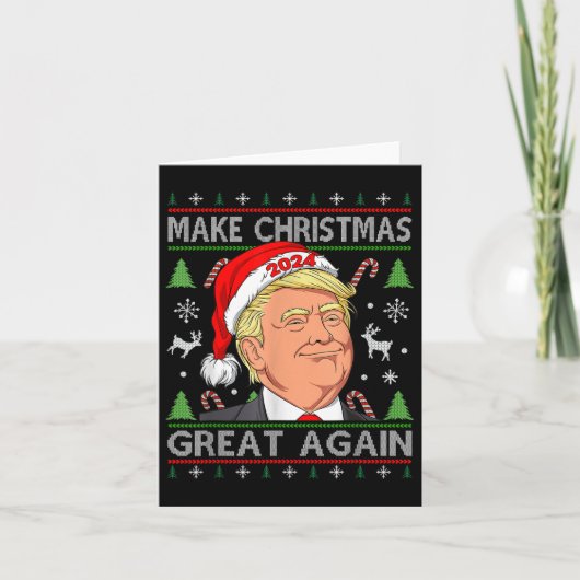 Funny Trump 2024 maakt kerst weer heel lomp. Kaart (Voorkant)