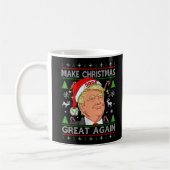 Funny Trump 2024 maakt kerst weer heel lomp. Koffiemok (Links)