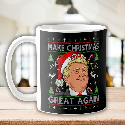 Funny Trump 2024 maakt kerst weer heel lomp. Koffiemok