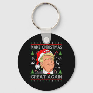Funny Trump 2024 maakt kerst weer heel lomp. Sleutelhanger