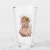 Funny Trump Baby Quote Glas (Achterkant)