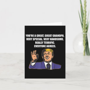 Funny Trump Best Grandpa Ever Iedereen is het eens Kaart