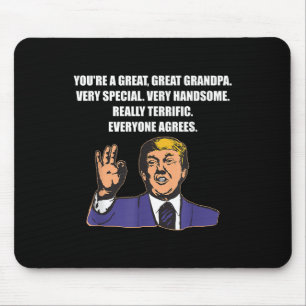 Funny Trump Best Grandpa Ever Iedereen is het eens Muismat
