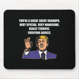 Funny Trump Best Grandpa Ever Iedereen is het eens Muismat
