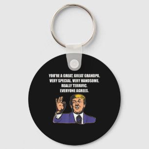 Funny Trump Best Grandpa Ever Iedereen is het eens Sleutelhanger
