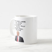 Funny trump beste jurist koffie Mok 11 oz (Voorkant links)
