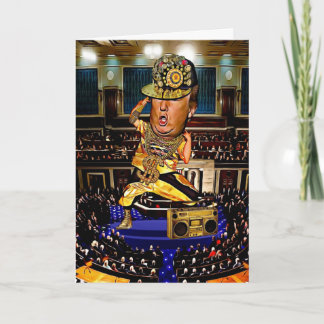 Funny Trump Birthday Card - Hip Hop Kaart