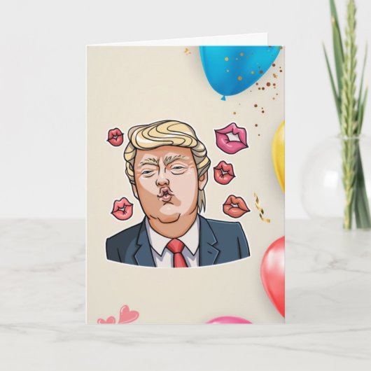 Funny Trump Birthday Kaart (Voorkant)