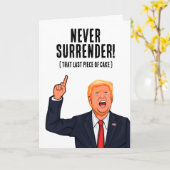 Funny Trump Birthday Kaart (Gele Bloem)