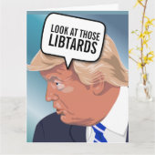 FUNNY TRUMP BIRTHDAY-KAARTEN KAART (Gele Bloem)