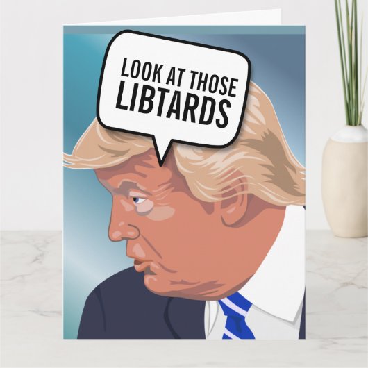 FUNNY TRUMP BIRTHDAY-KAARTEN KAART (Voorkant)