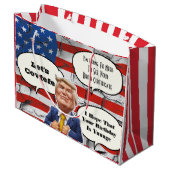 Funny Trump Birthday Large Cadeautasje (Achterkant Gekanteld)