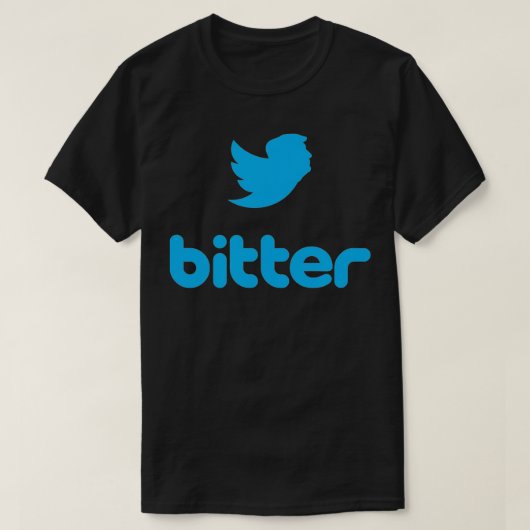 Funny Trump Bitter Twitter T-shirt (Design voorkant)