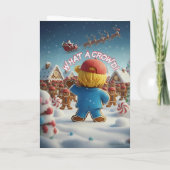 Funny Trump Christmas Card | MAGA Christmas Feestdagen Kaart (Achterkant)