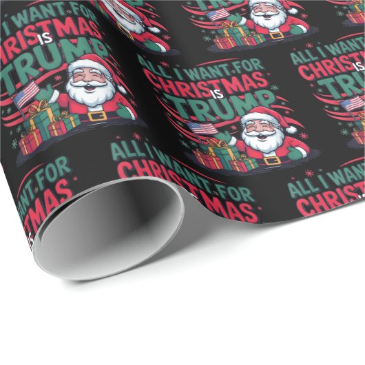 Funny Trump Christmas Gift Wrap, Trump Christmas Cadeaupapier (Rol Hoek)