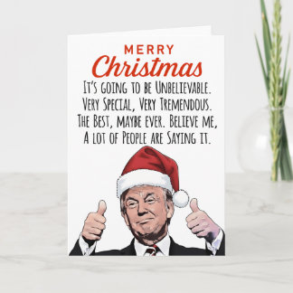 Funny Trump Christmas – Political Holiday Humor Kaart