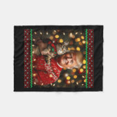 Funny Trump Christmas Sweater For Cat Lovers Fleece Deken (Voorkant (Horizontaal))