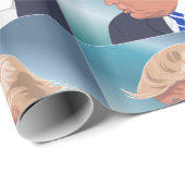 FUNNY TRUMP CHRSTMAS Wrapping Paper Cadeaupapier (Rol Hoek)