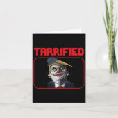 Funny Trump Clown Political Pun Tarrified Kaart (Voorkant)