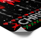 Funny Trump Dance Merry Christmas Ugly Xmas Sweate Poster (Hoek)