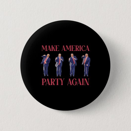 Funny Trump Dancing  Ronde Button 5,7 Cm (Voorkant)