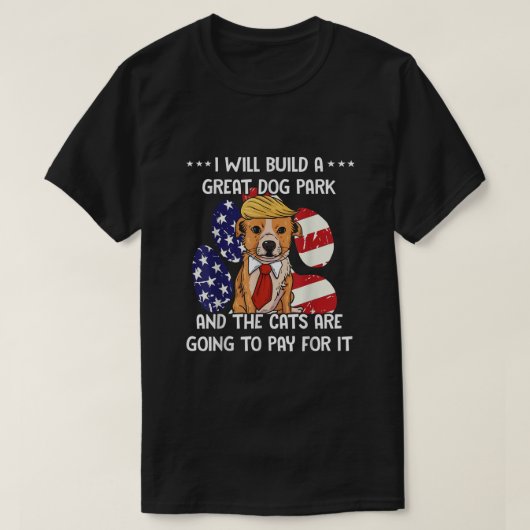 Funny Trump Dog T-shirt (Design voorkant)