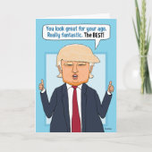 Funny Trump Fake News Birthday Kaart (Voorkant)