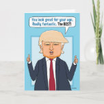 Funny Trump Fake News Birthday Kaart<br><div class="desc">Deze grappige verjaardagskaart vertelt Donald Trump dat hij of zij er fantastisch uitziet ...  HET BESTE! En dat is niet FAKE NEWS!</div>