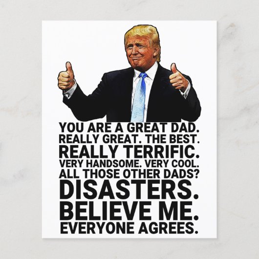 Funny Trump Father Birthday Card (Voorkant)