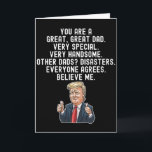 Funny Trump Father Birthday Kaart<br><div class="desc">De Donald Trump Vaderdag Kaart is het perfecte cadeau voor Vaderdag en verjaardag. Cadeau voor papa. Personaliseer je eigen boodschap!</div>