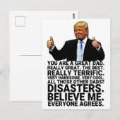 Funny Trump Father Birthday Kaart (Voorkant / Achterkant)