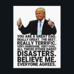 Funny Trump Father Birthday Kaart<br><div class="desc">Een grappige Trump-Vaderdag kaart,  ideale cadeautjes voor Vaderdag en verjaardag. Pas je eigen bericht aan!</div>