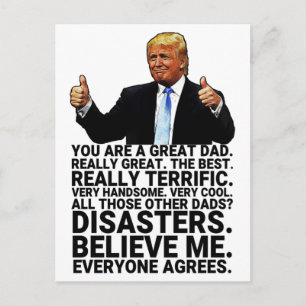 Funny Trump Father Birthday Kaart