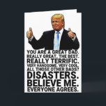 Funny Trump Father Birthday Kaart<br><div class="desc">Een grappige Trump-Vaderdag kaart,  ideale cadeautjes voor Vaderdag en verjaardag. Pas je eigen bericht aan!</div>