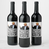 Funny Trump Father Birthday Kaart Wijn Etiket (Flessen)