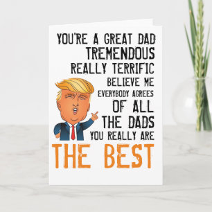Funny Trump Fathers Day Card Notitiekaartje