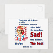 funny trump father's day gift card briefkaart (Voorkant / Achterkant)