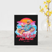 Funny Trump Float Graphic - Nacho Gulf No More Mem Kaart (Gele Bloem)