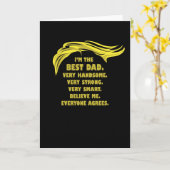 Funny Trump Gezegde - Beste vader Kaart (Gele Bloem)