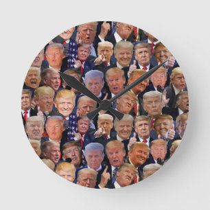 Funny Trump Gift Ronde Klok