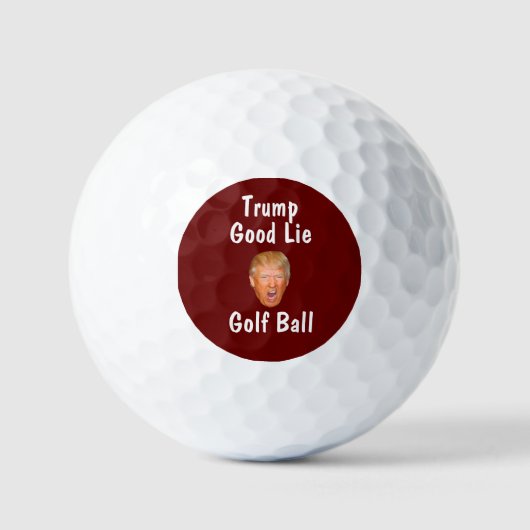 Funny Trump Good Lie Novelty Golf Balls Golfballen (Voorkant)