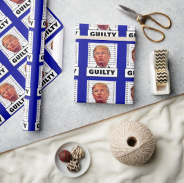 Funny Trump Guilty Cadeaupapier