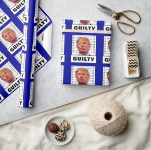Funny Trump Guilty Cadeaupapier