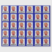 Funny Trump Guilty Cadeaupapier (Vlak)