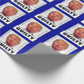 Funny Trump Guilty Cadeaupapier (Hoek)